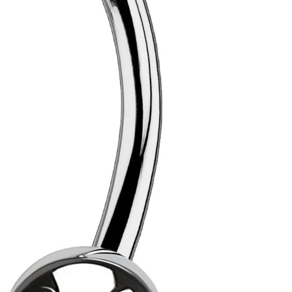 Titanium Belly Button Rings 14g Hypoallergenic Internally Threaded Jewelry